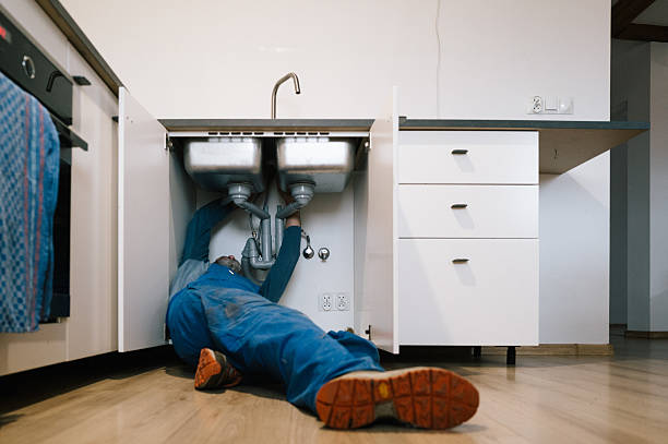 Professional Drain Cleaning technician working in Springfield Center, NY